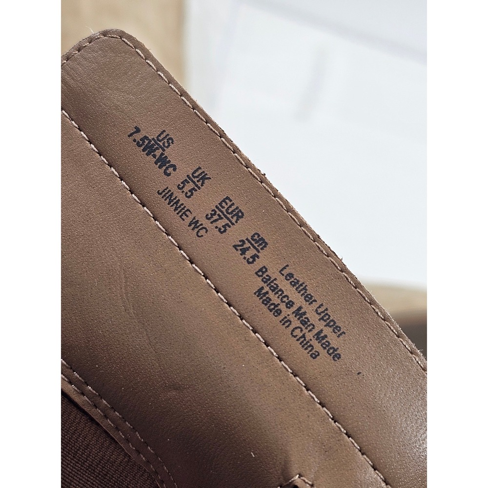 Naturalizer Jinnie Riding Boots Women 7.5W Tan Suede Wide Calf Knee High Tassel - Picture 8 of 8